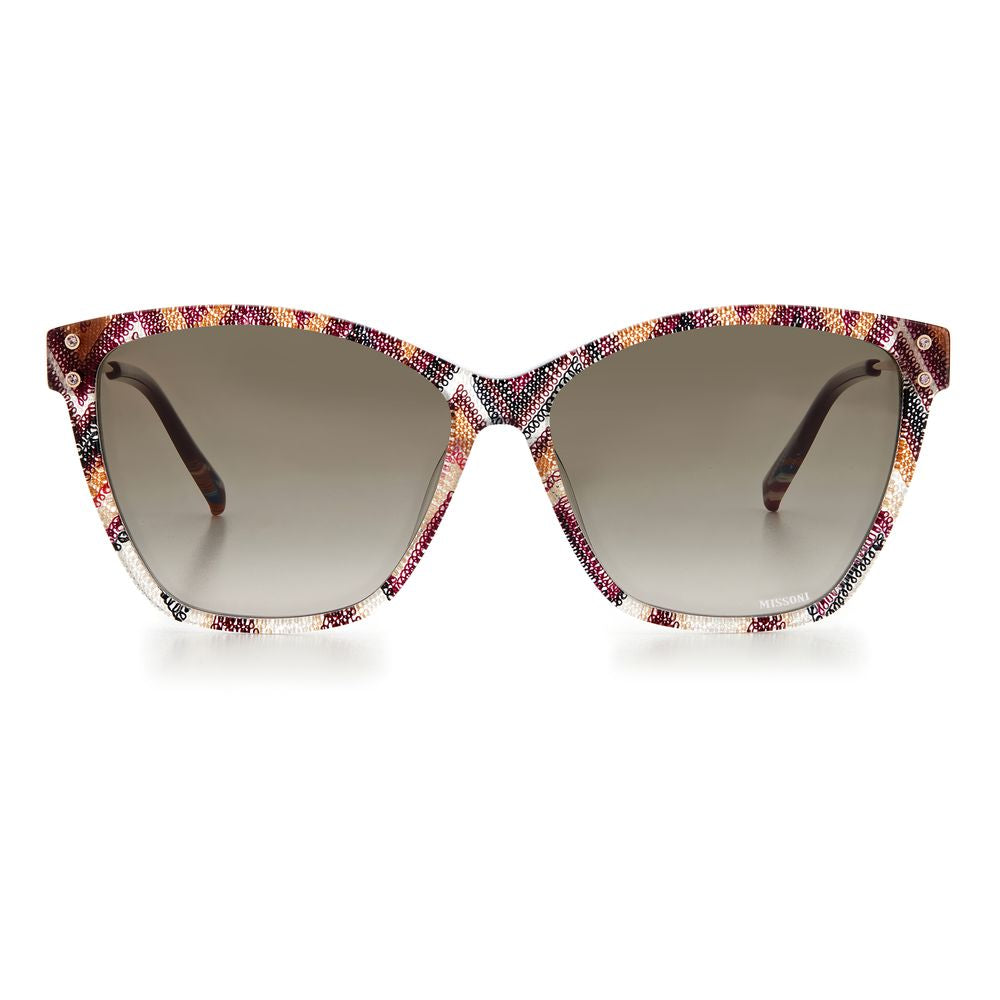 Eco PMMA Multicolored Sunglasses with Brown 100% UV Protection for Women