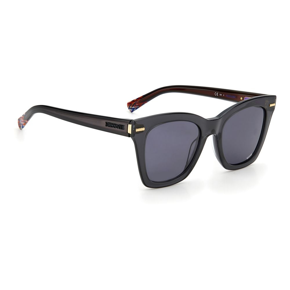 Women's Missoni sunglasses with lamination technique and transparent finish