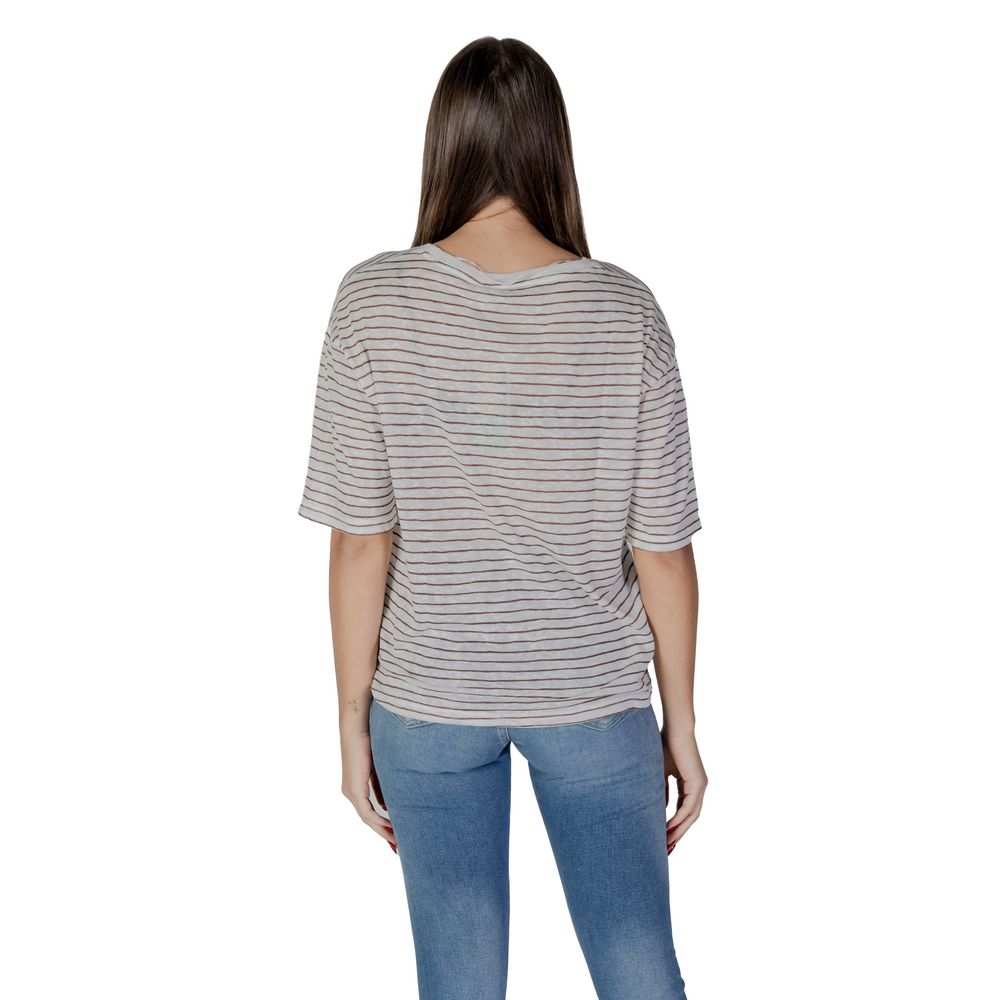B.Young Brown Polyester T-Shirt