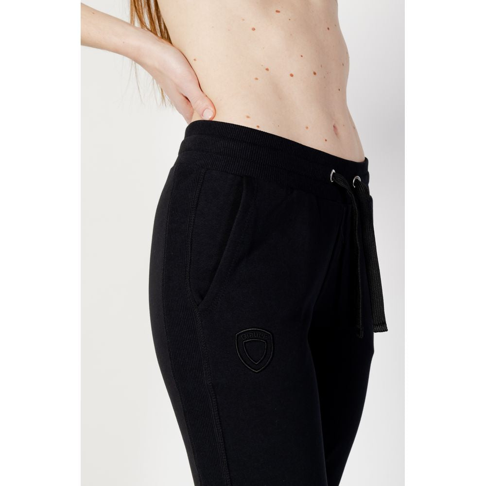 Blauer Black Cotton Joggers Workout Pant