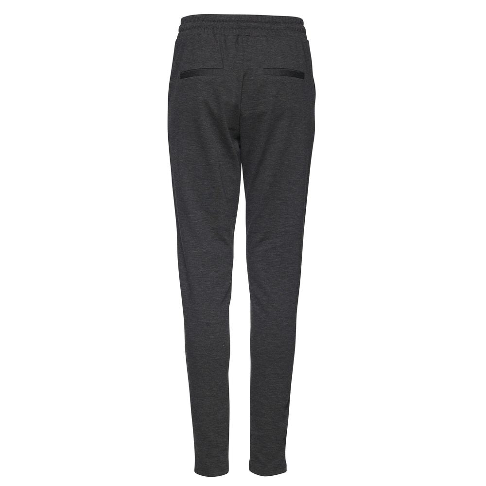 ICHI Gray Polyester Jeans & Pant