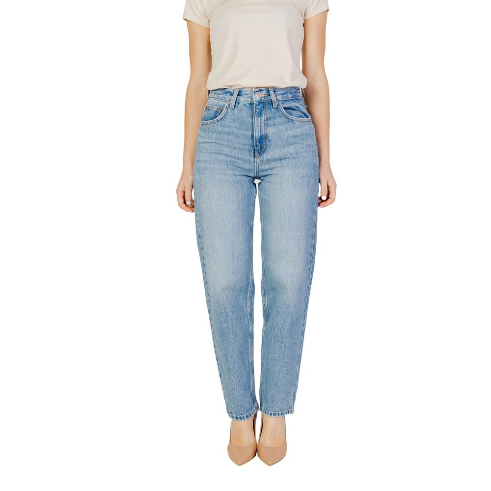Light blue cotton jeans and pant with a comfortable and stylish fit