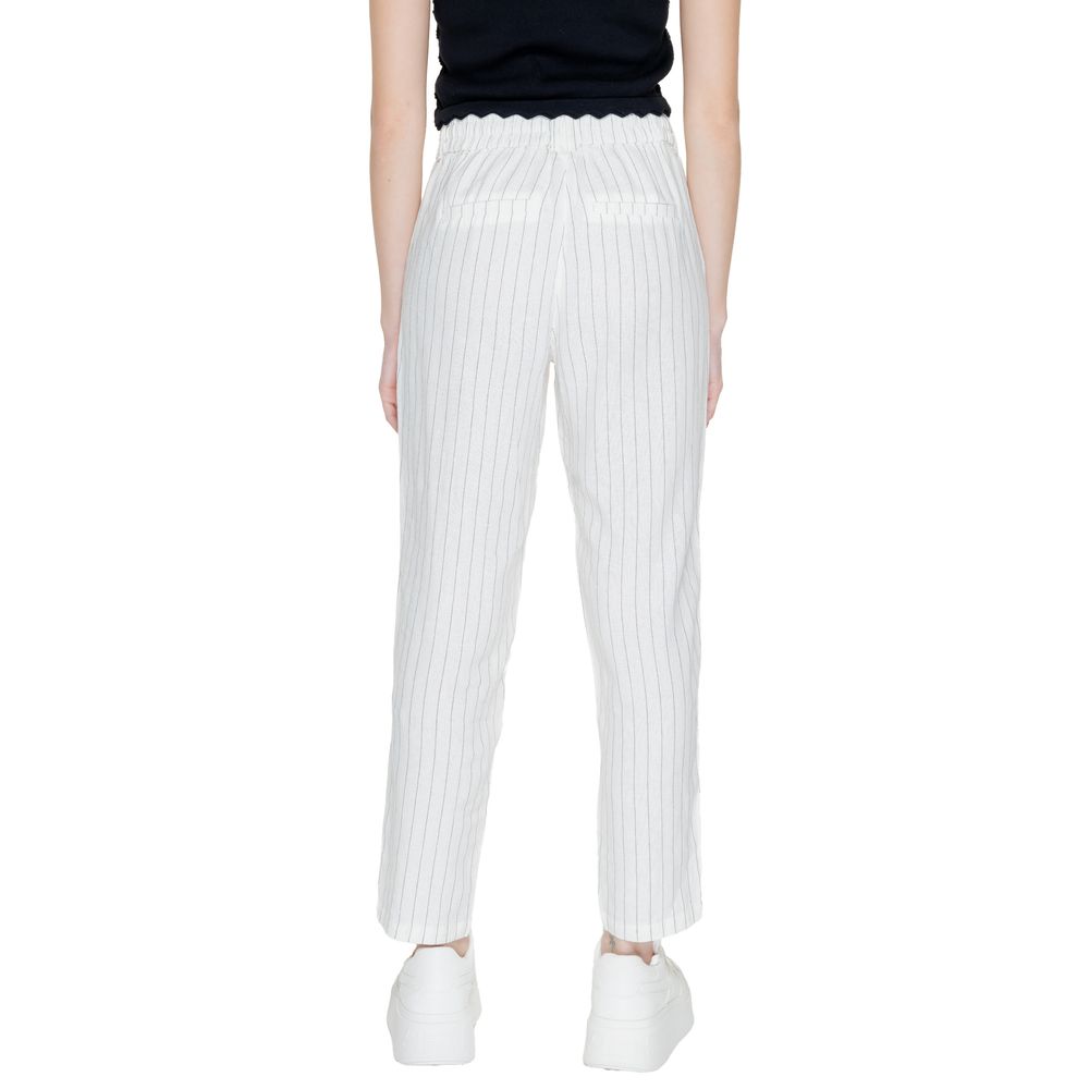 Only White Linen Pant