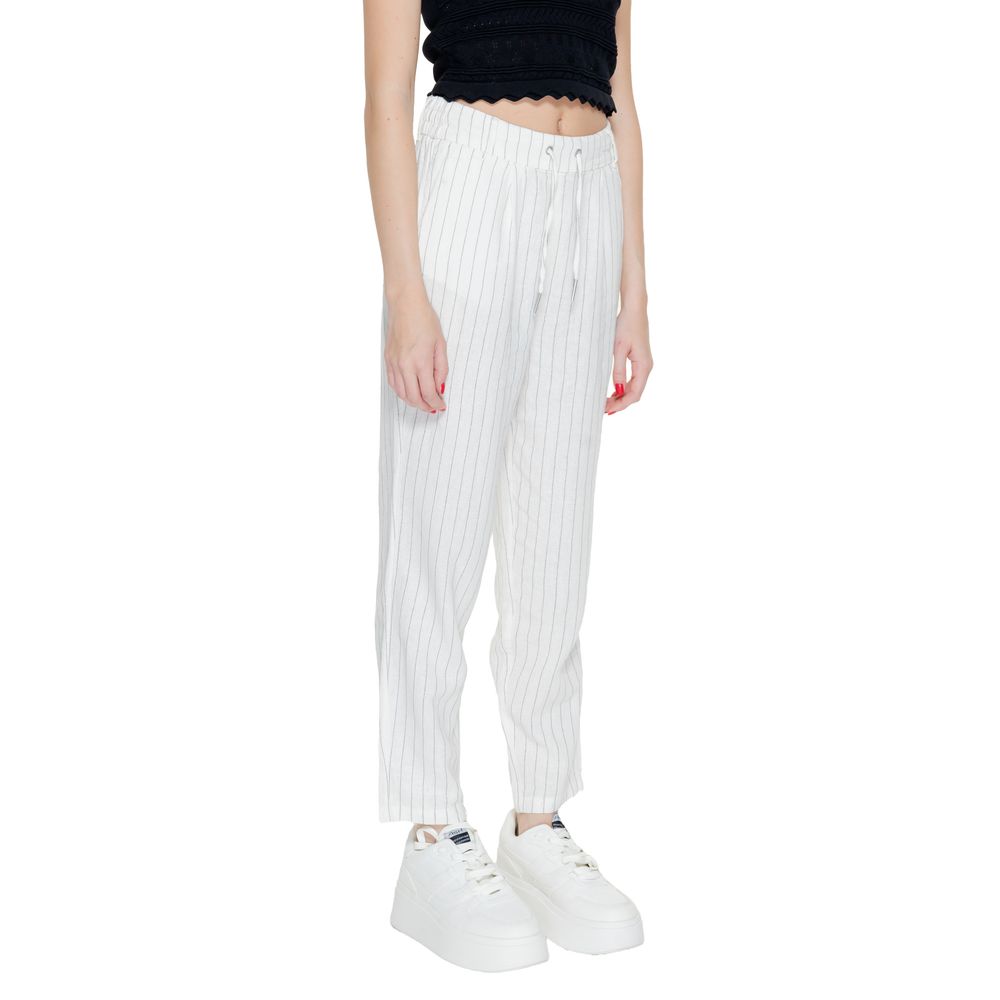 Only White Linen Pant