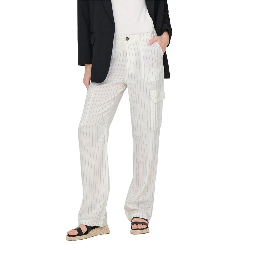 Only White Linen Pant