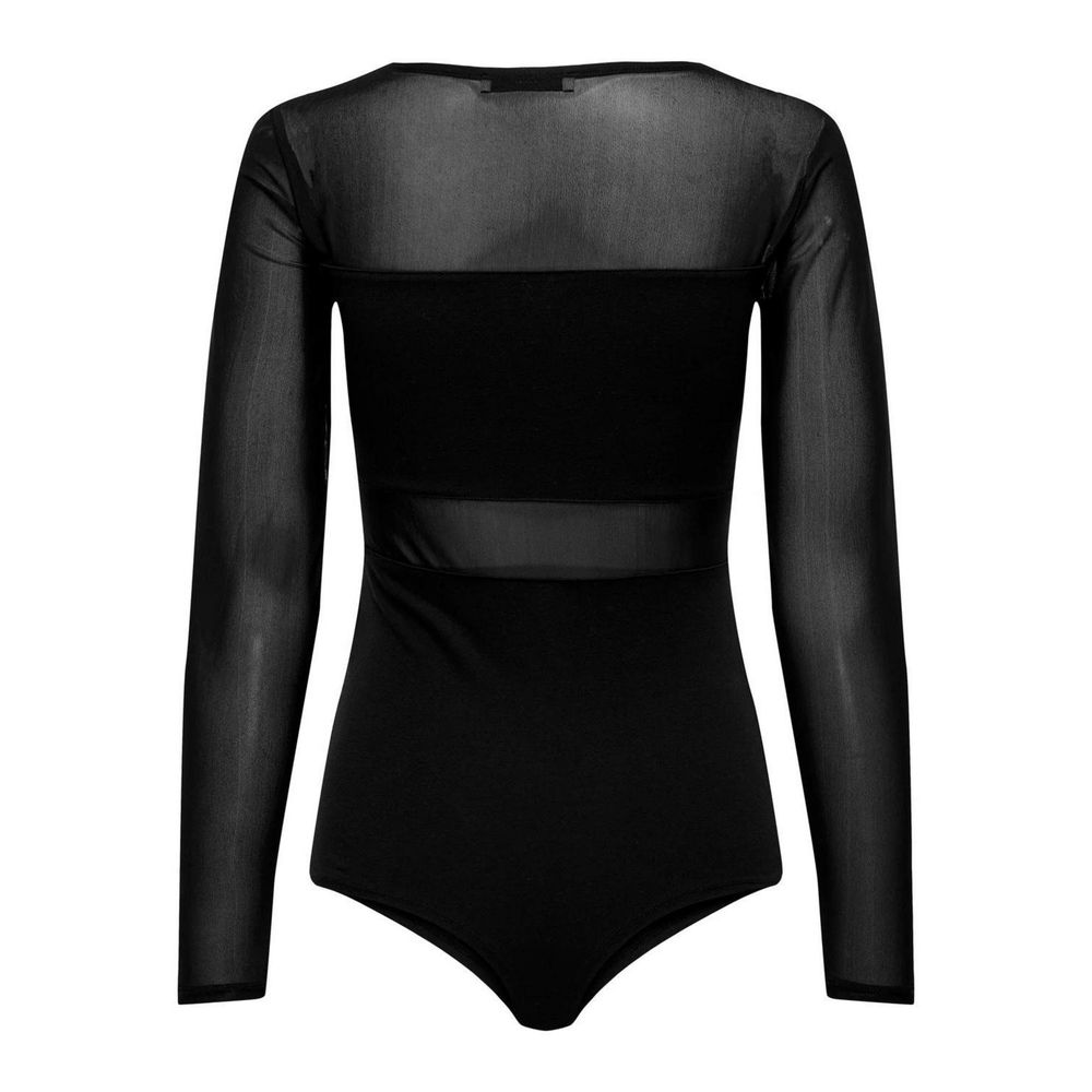 Versatile women’s t-shirt and bodysuit in black color