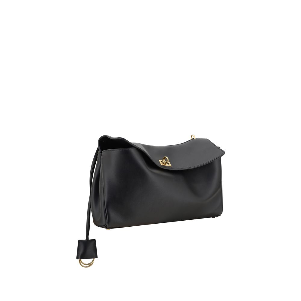 Stylish and functional leather Rodeo Shoulder Bag with keychain detail