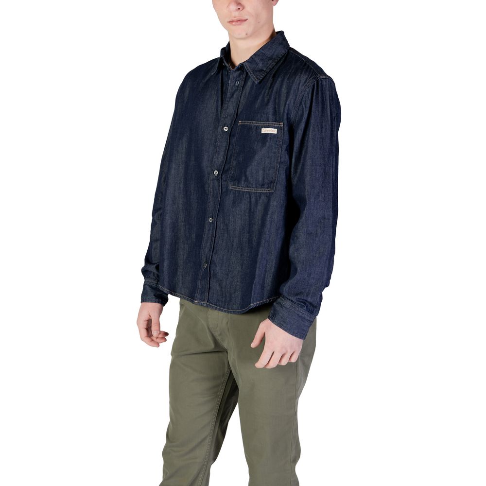 Calvin Klein Jeans Blue Cotton Shirt