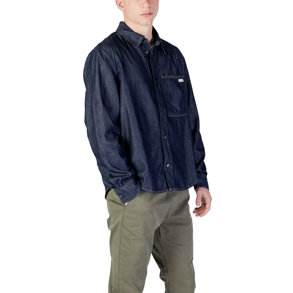 Calvin Klein Jeans Blue Cotton Shirt