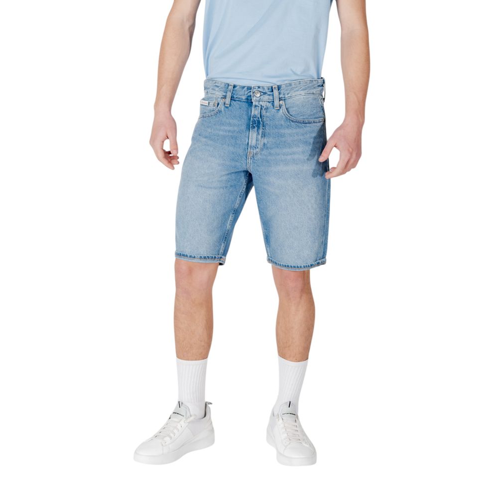 Calvin Klein Jeans Blue Cotton Short