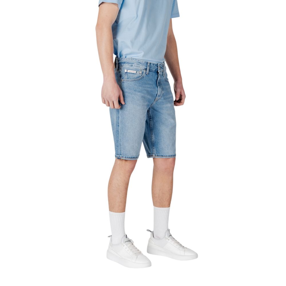 Calvin Klein Jeans Blue Cotton Short