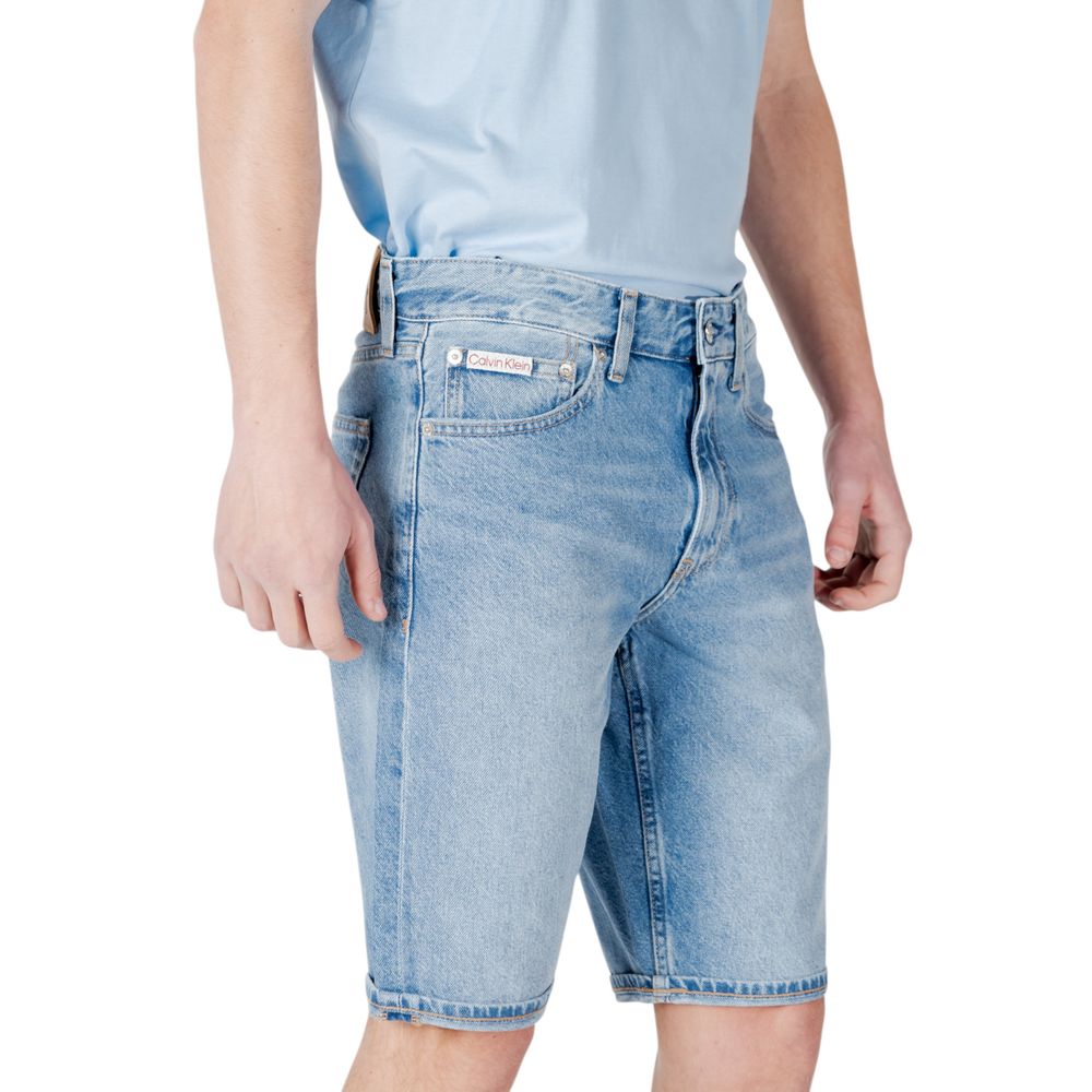 Calvin Klein Jeans Blue Cotton Short