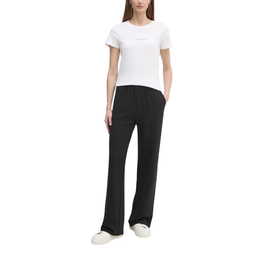 Calvin Klein Jeans White Cotton Rigenerato Tops & T-Shirt
