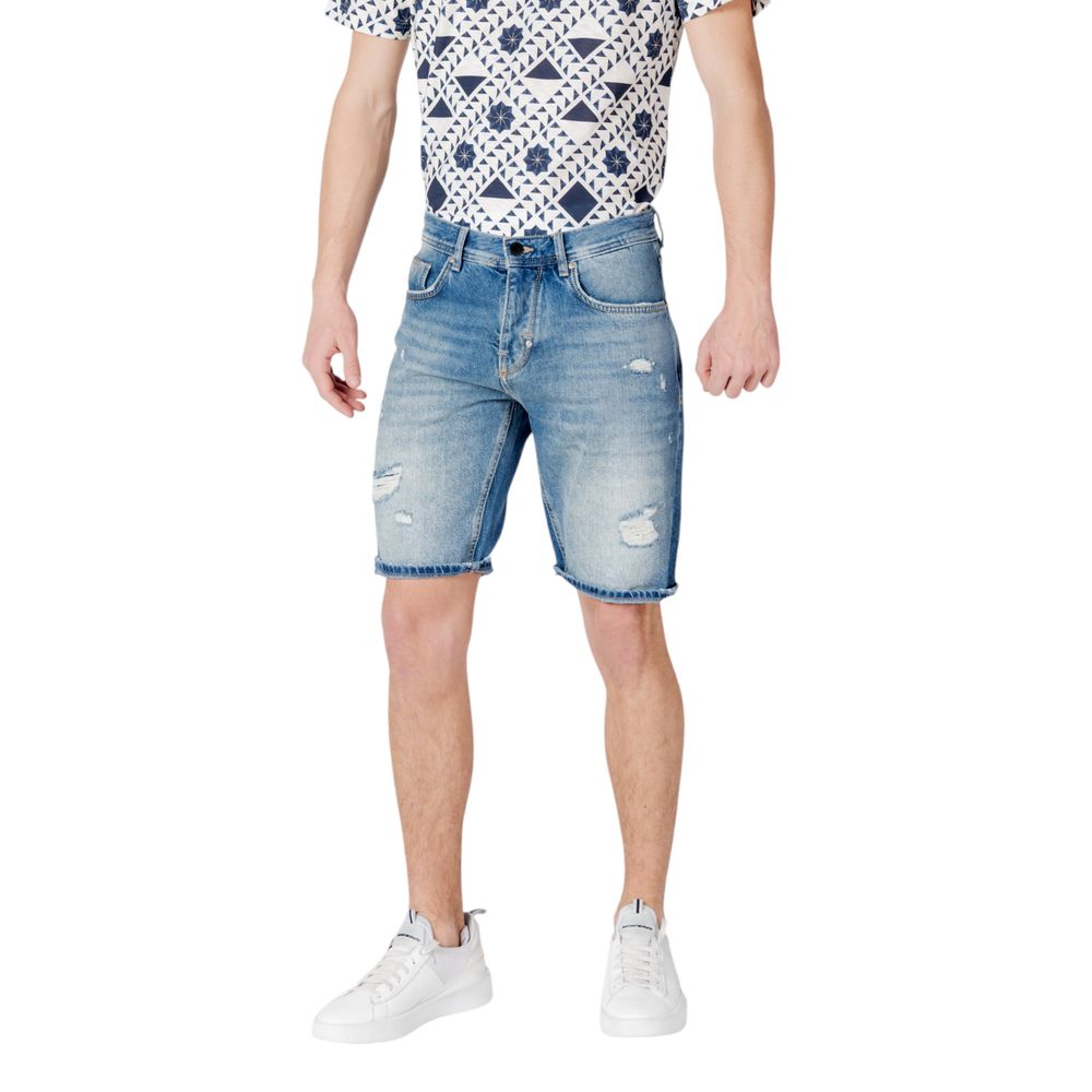 Antony Morato Blue Cotton Short