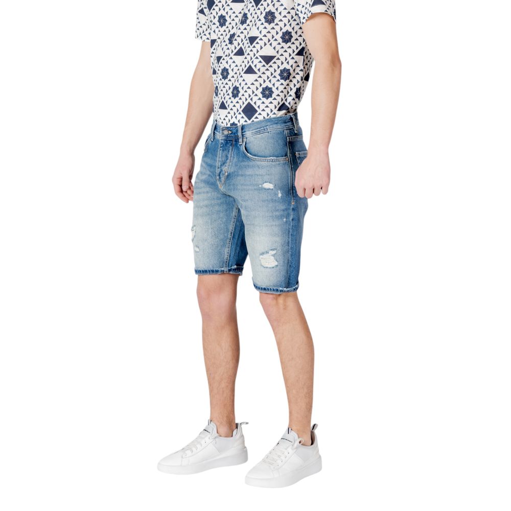 Antony Morato Blue Cotton Short
