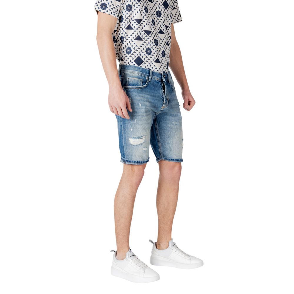 Antony Morato Blue Cotton Short