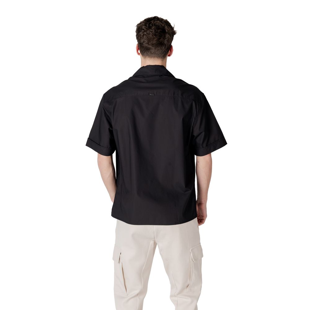 Antony Morato Black Lyocell Shirt