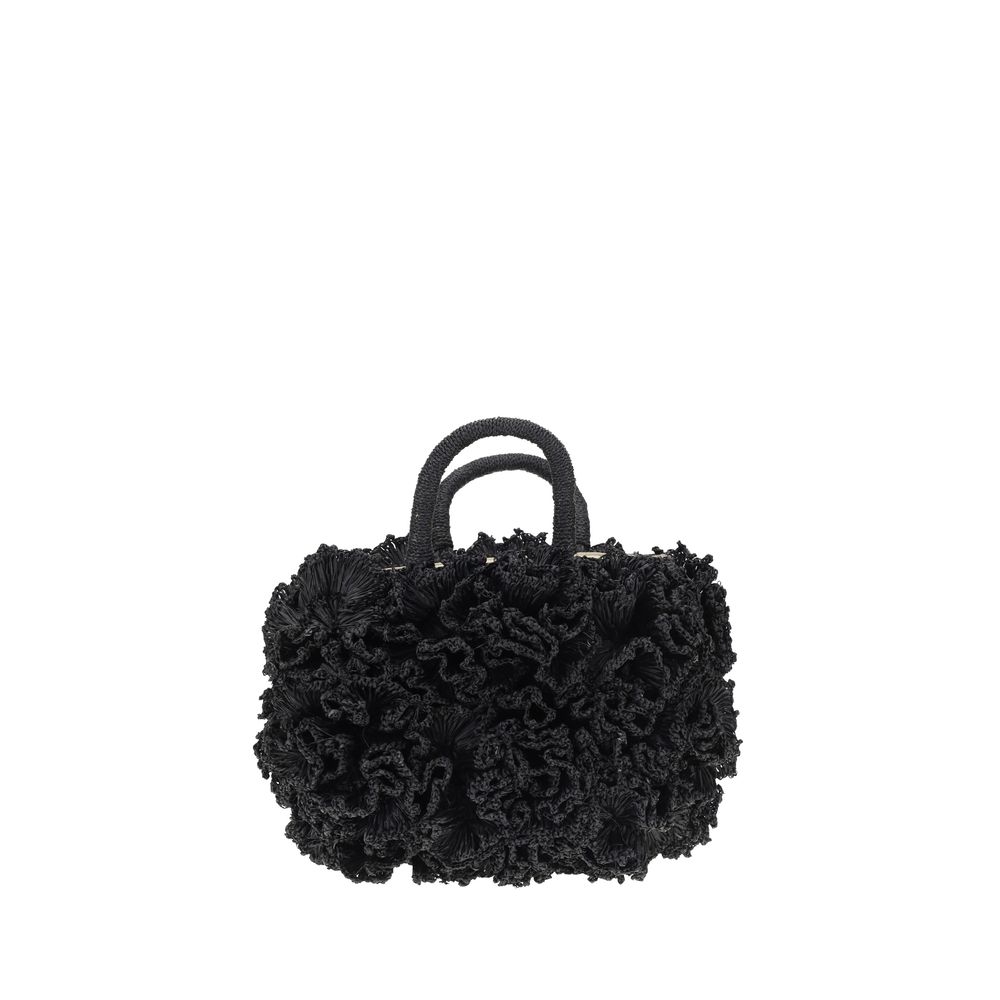 Ibeliv Coral raffia Handbag
