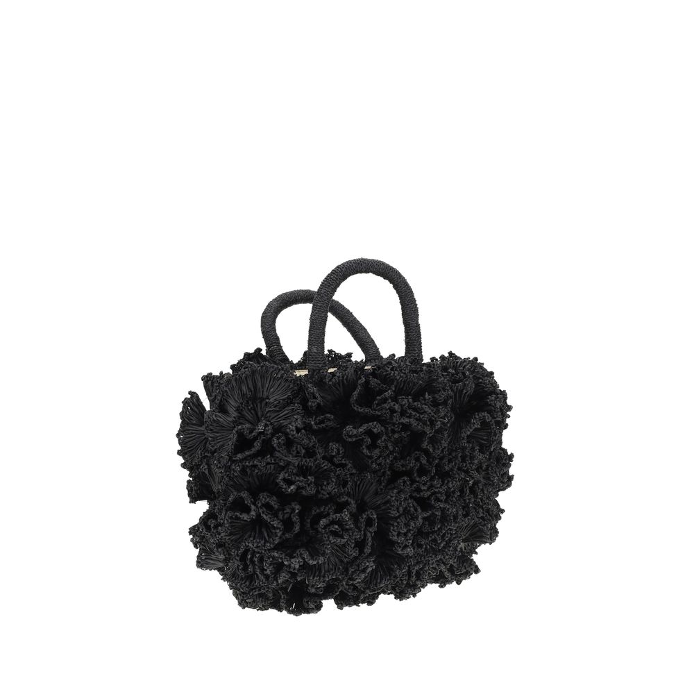 Ibeliv Coral raffia Handbag