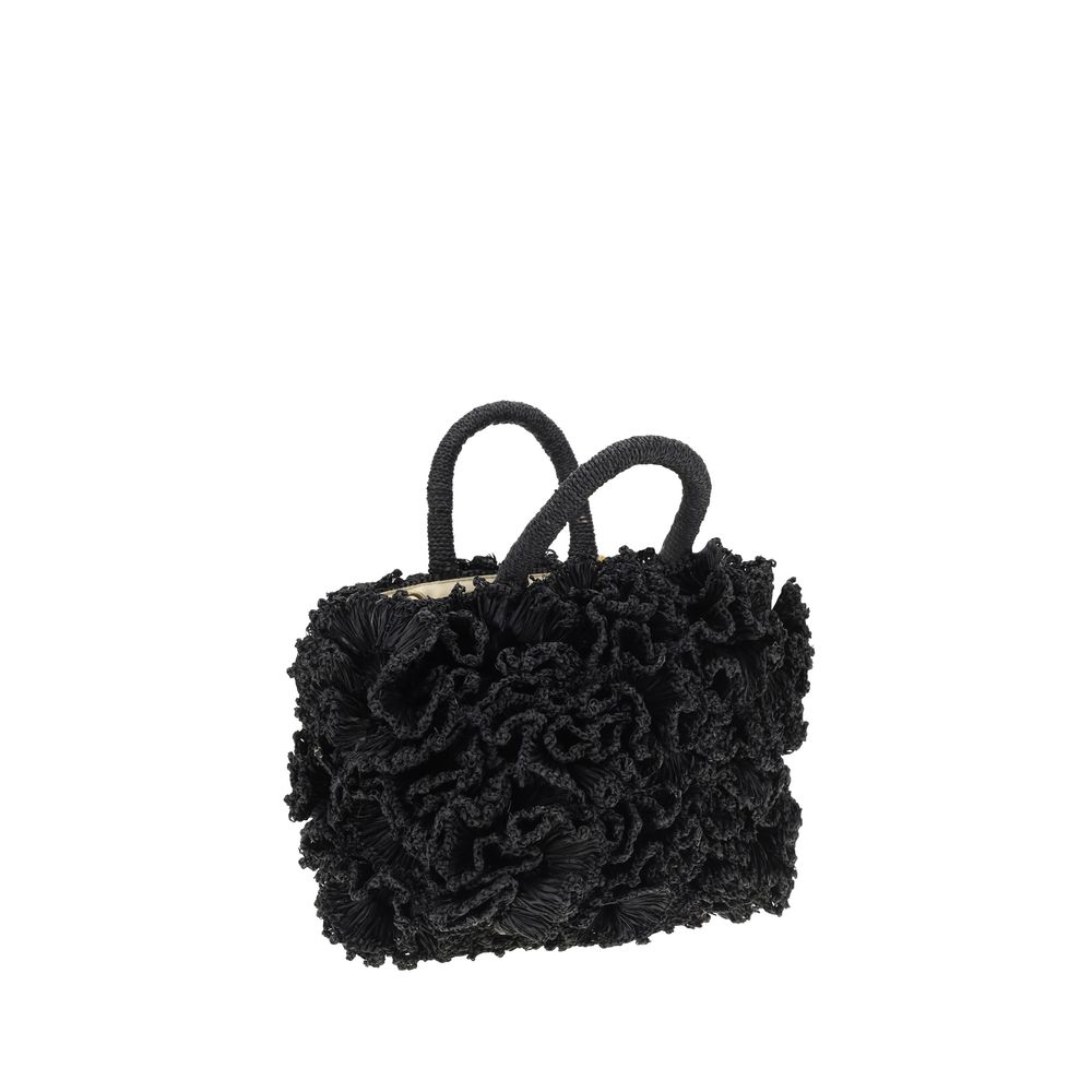 Ibeliv Coral raffia Handbag