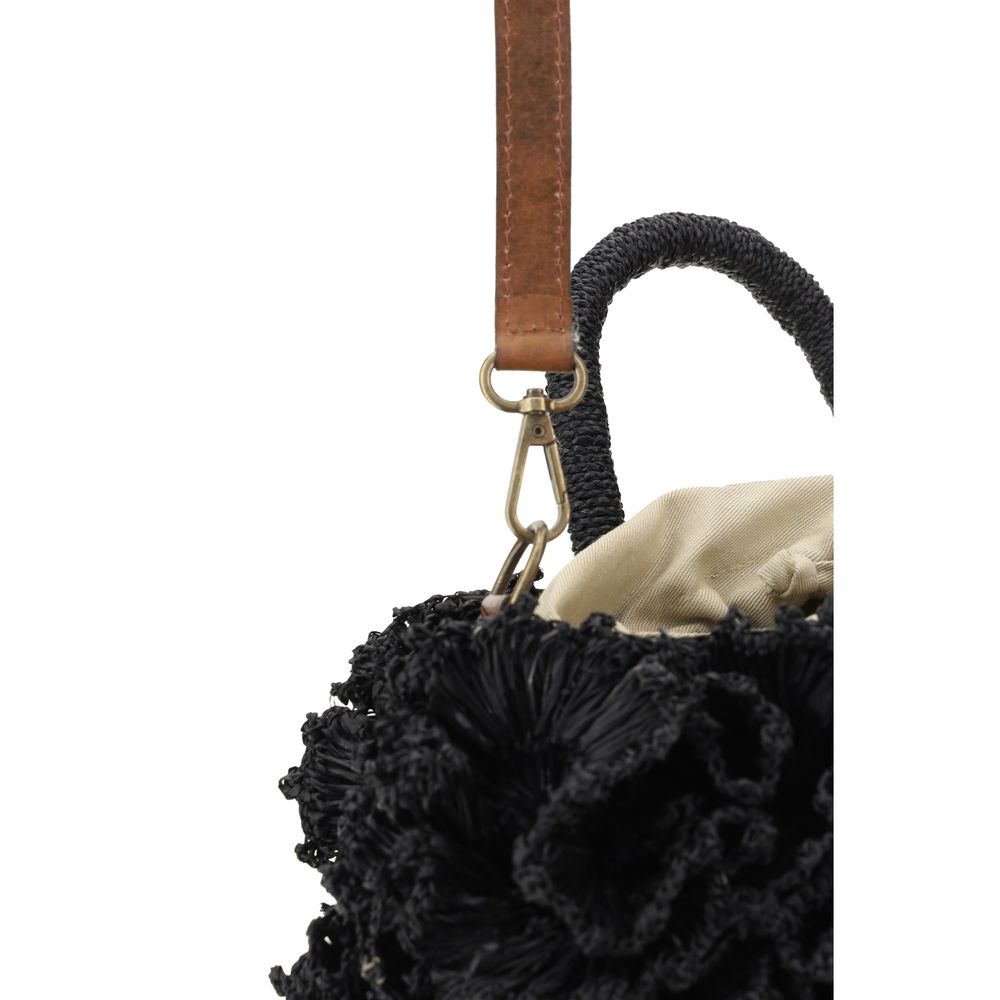 Ibeliv Coral raffia Handbag