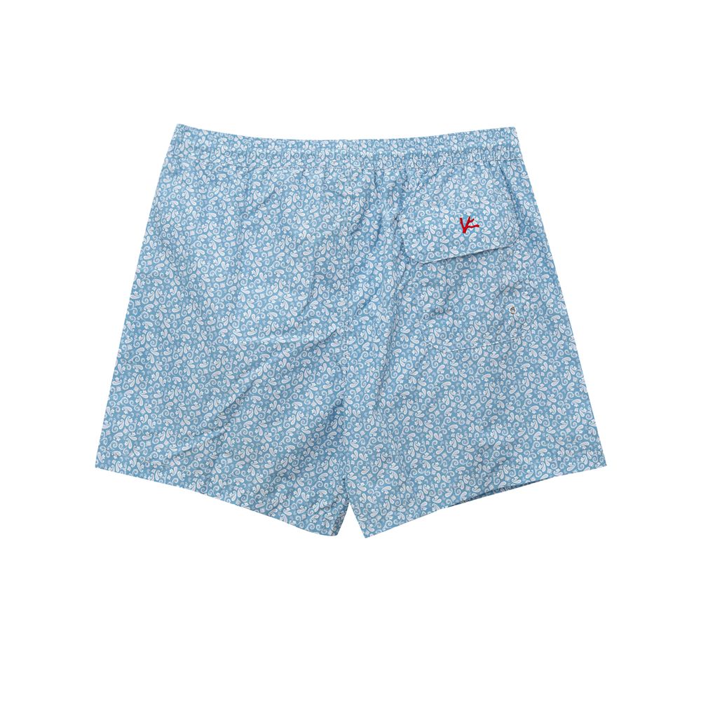 Isaia Blue Polyester Swim Short