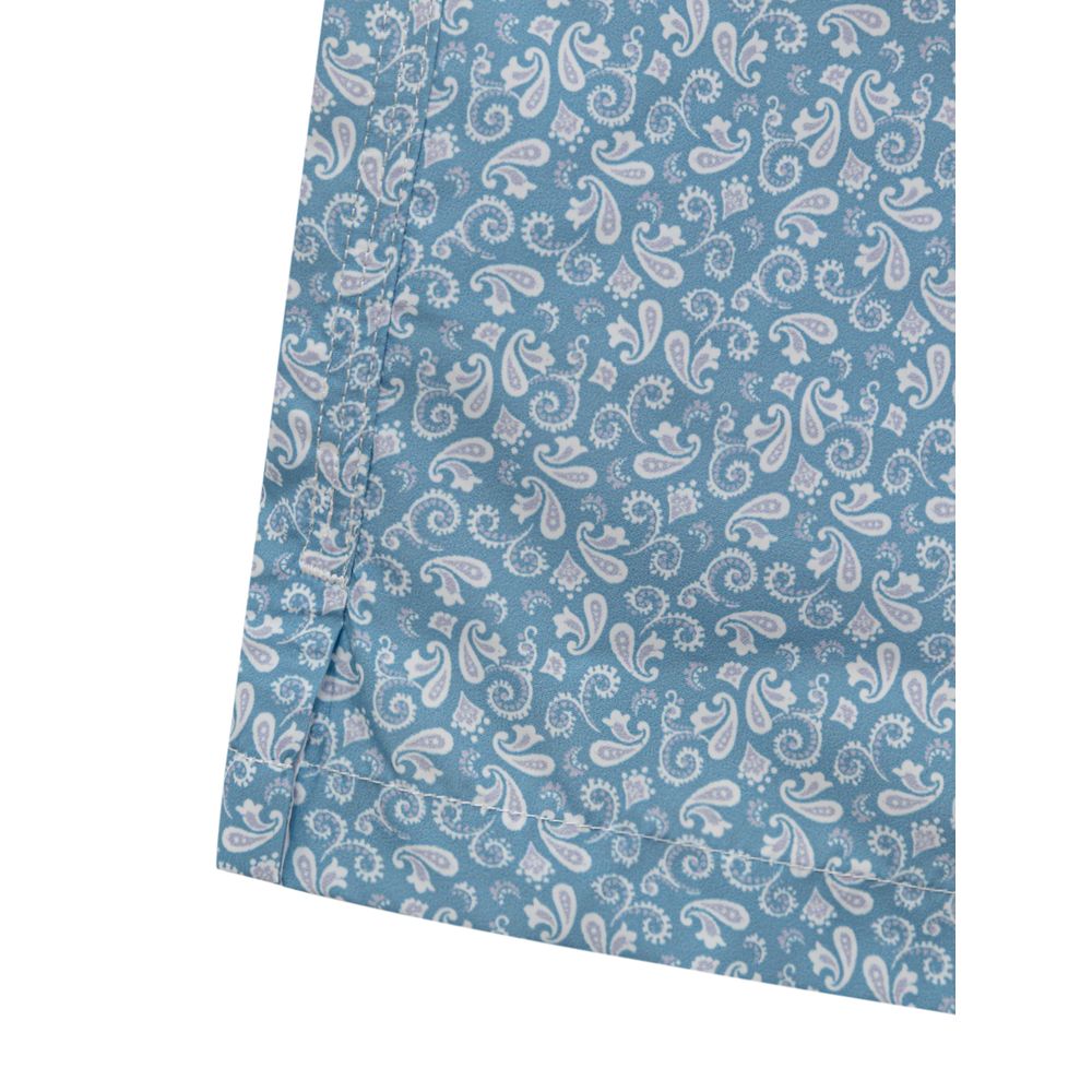 Isaia Blue Polyester Swim Short