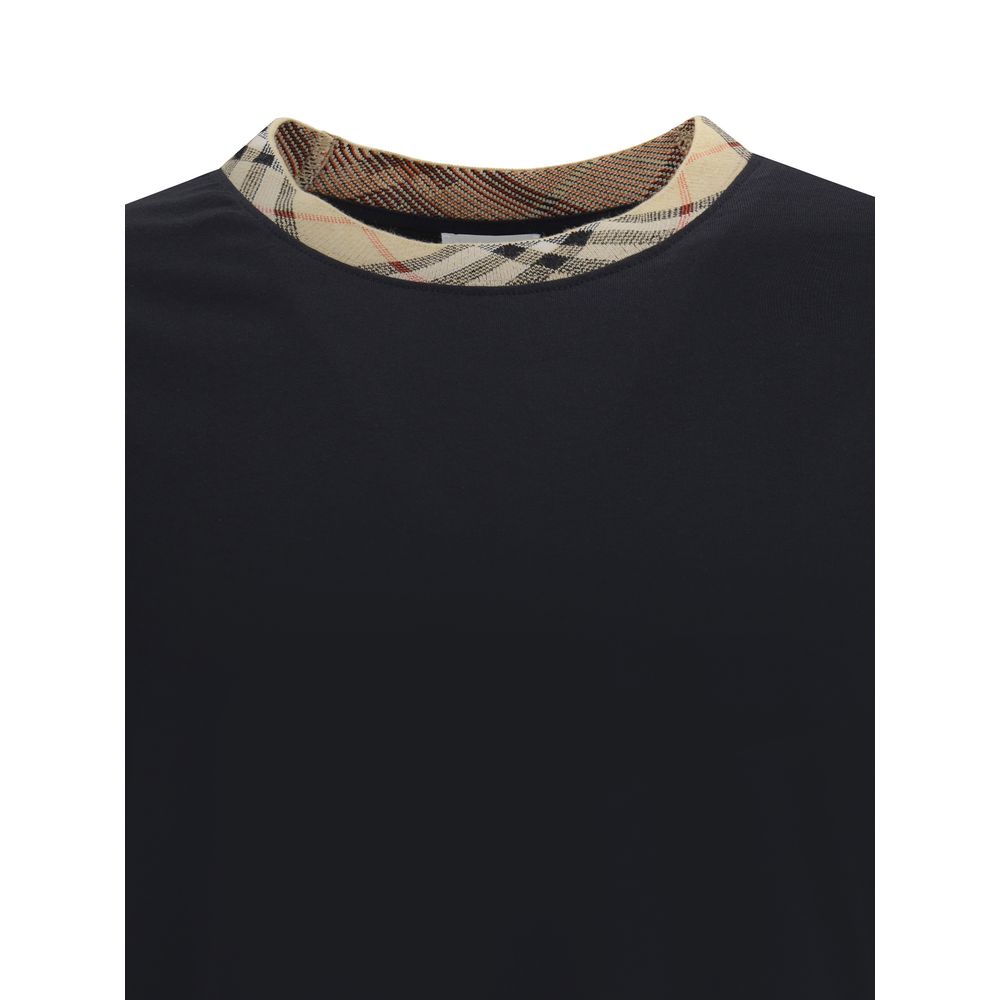 Burberry T-Shirt with Archivio Check collar