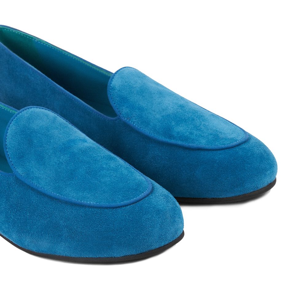 Charles Philip Blue Calfskin Loafer