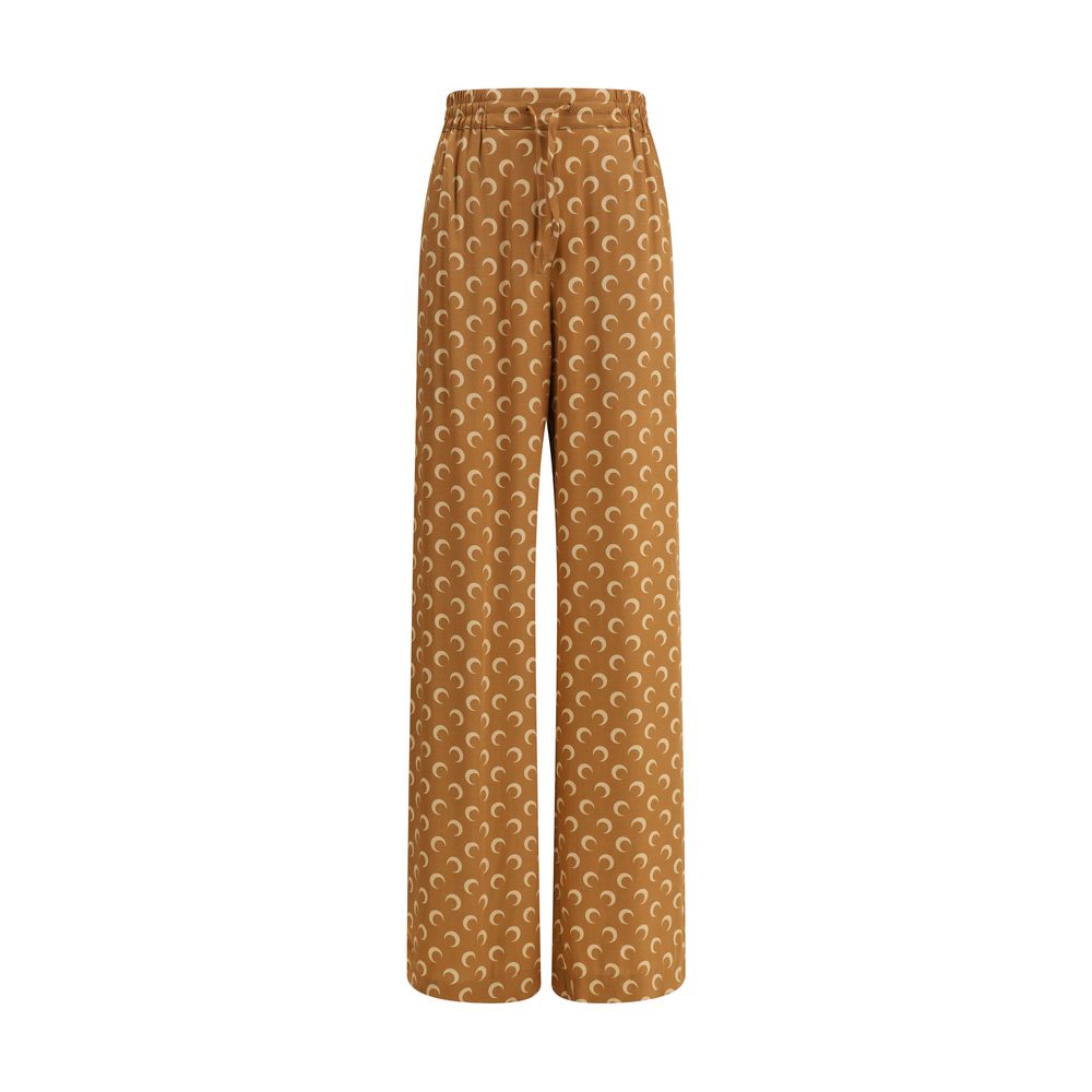 Marine Serre Satin Moon Pants