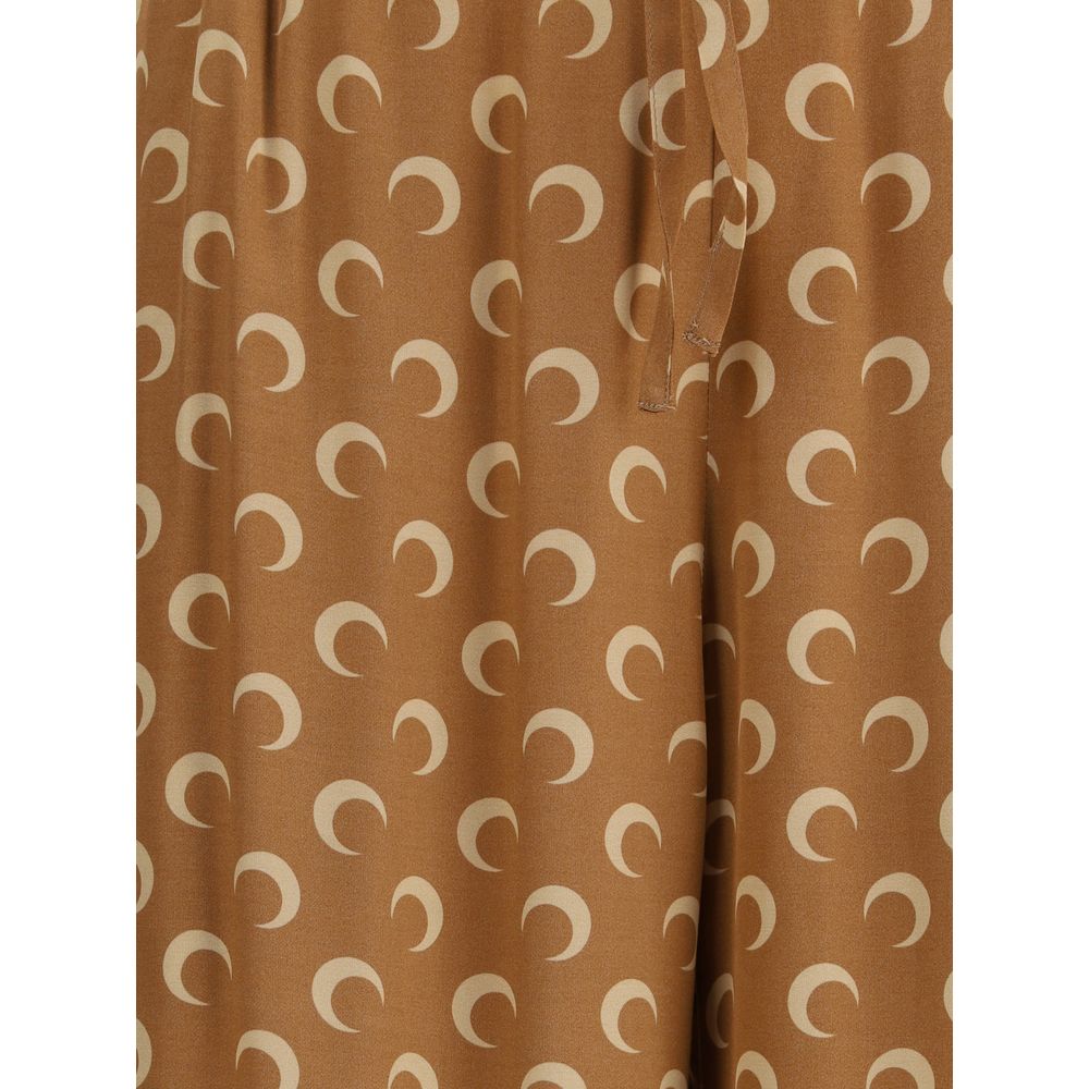 Marine Serre Satin Moon Pants
