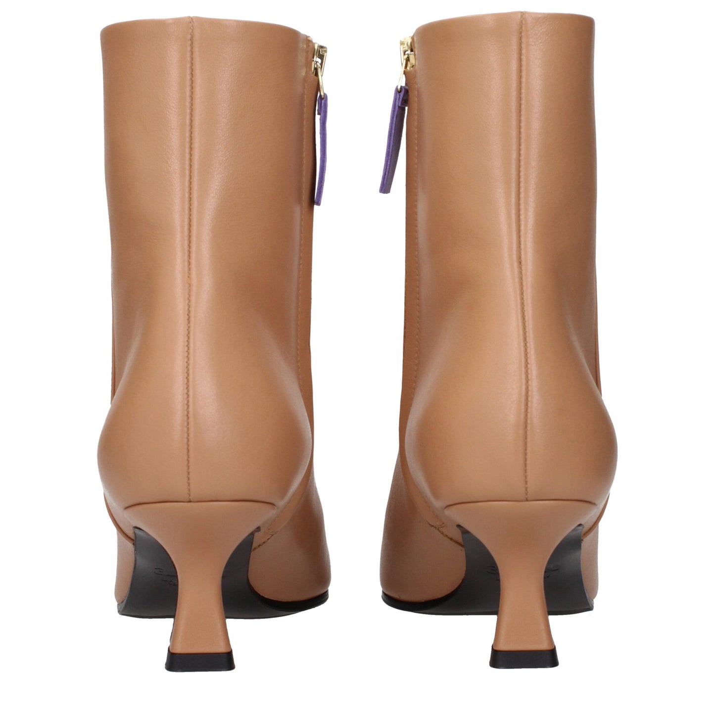 3Juin Brown Leather Ankle Boots
