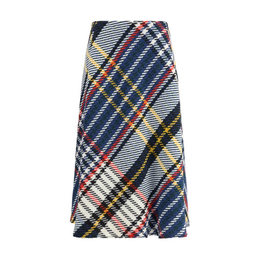 Sara Roka Midi check skirt