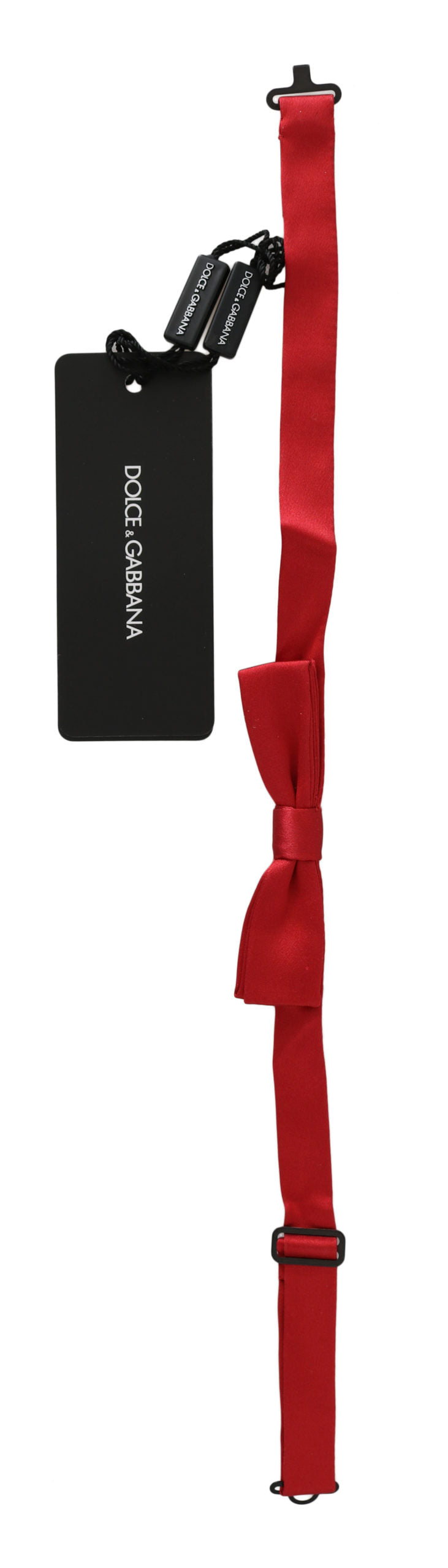 Dolce & Gabbana Red Silk Bow Tie