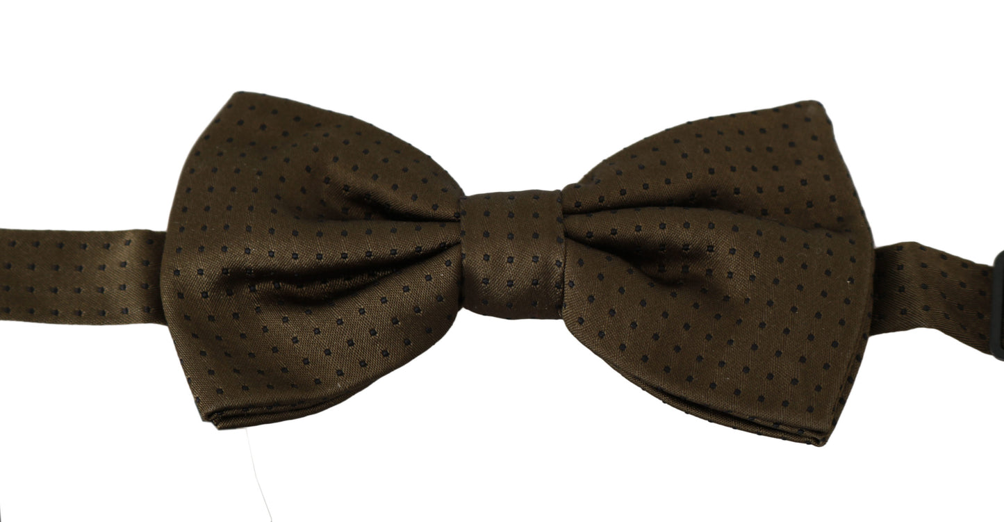 Adjustable Neck Strap and Exquisite Craftsmanship on Authentic Dolce & Gabbana Bow Tie