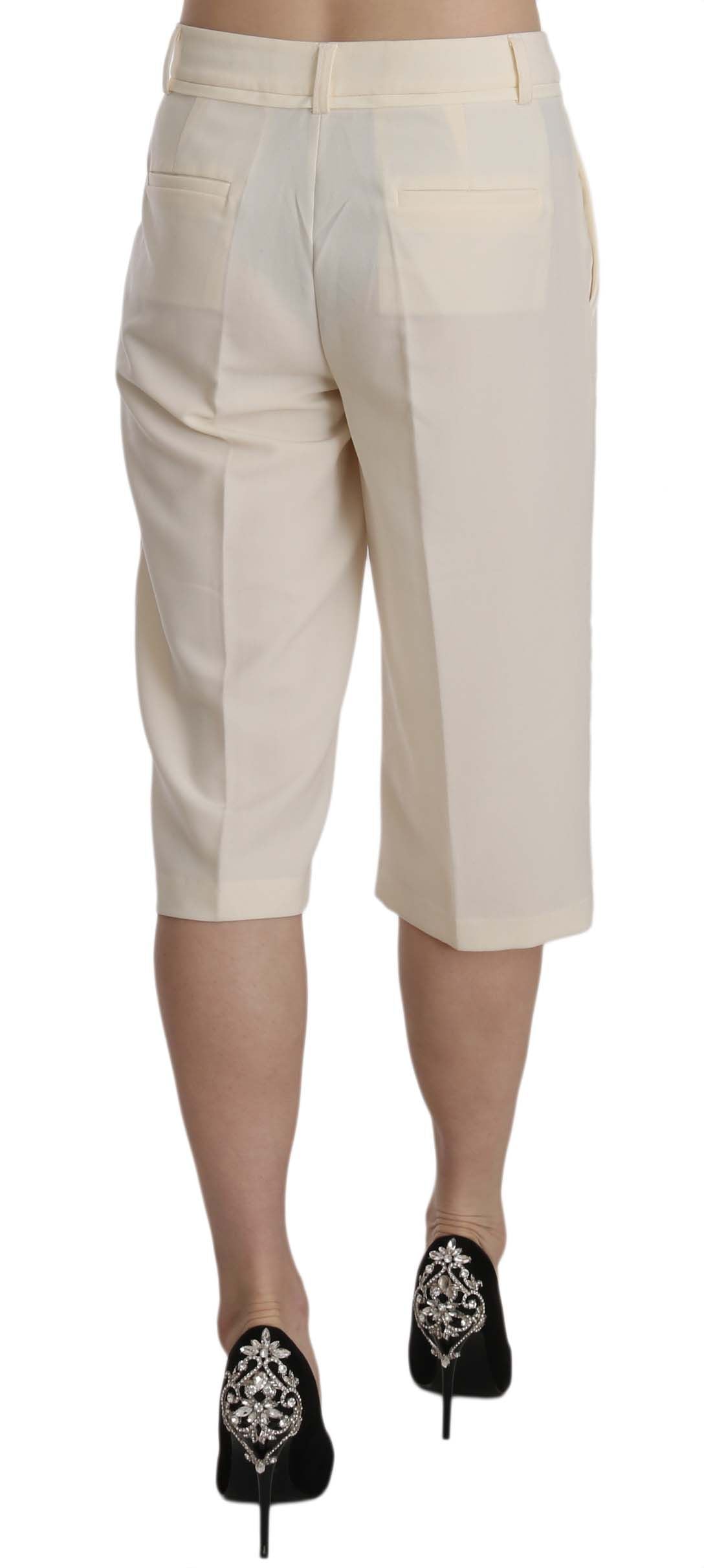 Sophisticated cream Silvian Heach pants with subtle logo details