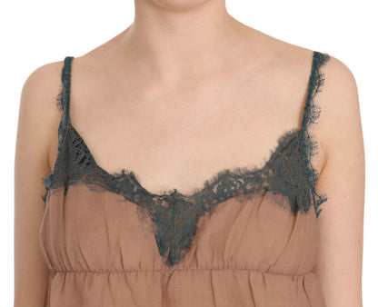 Brand new with tags, authentic and high-quality lace top in classic brown hue