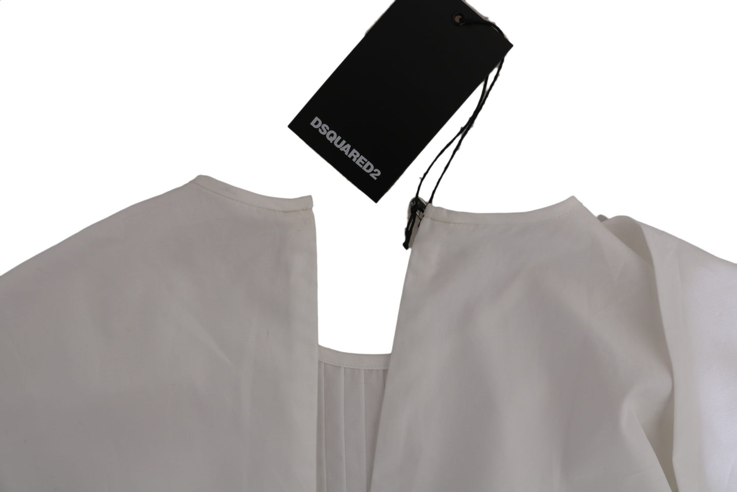 Elegant Dsquared² White Crew Neck Top in modern crew neck style