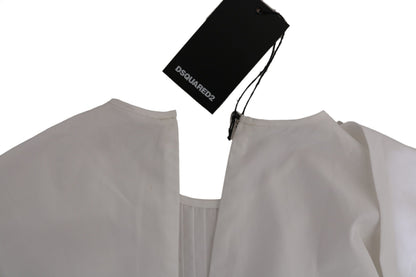 Elegant Dsquared² White Crew Neck Top in modern crew neck style