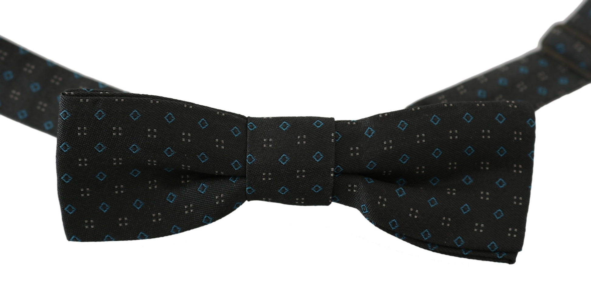 Dolce & Gabbana Gray Silk Bow Tie