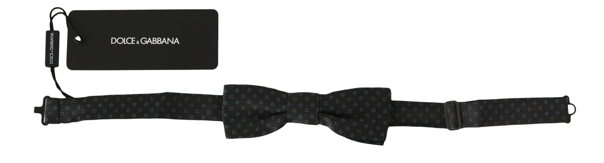 Dolce & Gabbana Gray Silk Bow Tie
