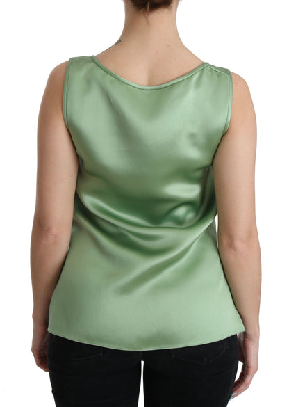 Made in Italy elegant and timeless silk top from Dolce & Gabbana