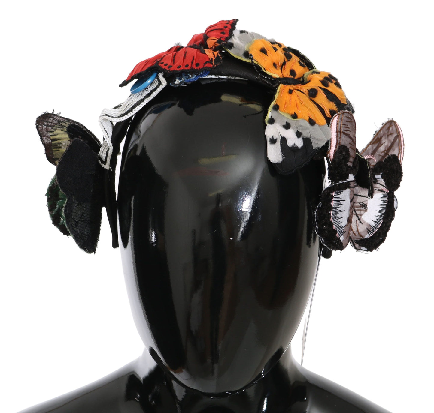 Exquisite Dolce & Gabbana headband in multicolor silk with floral pattern