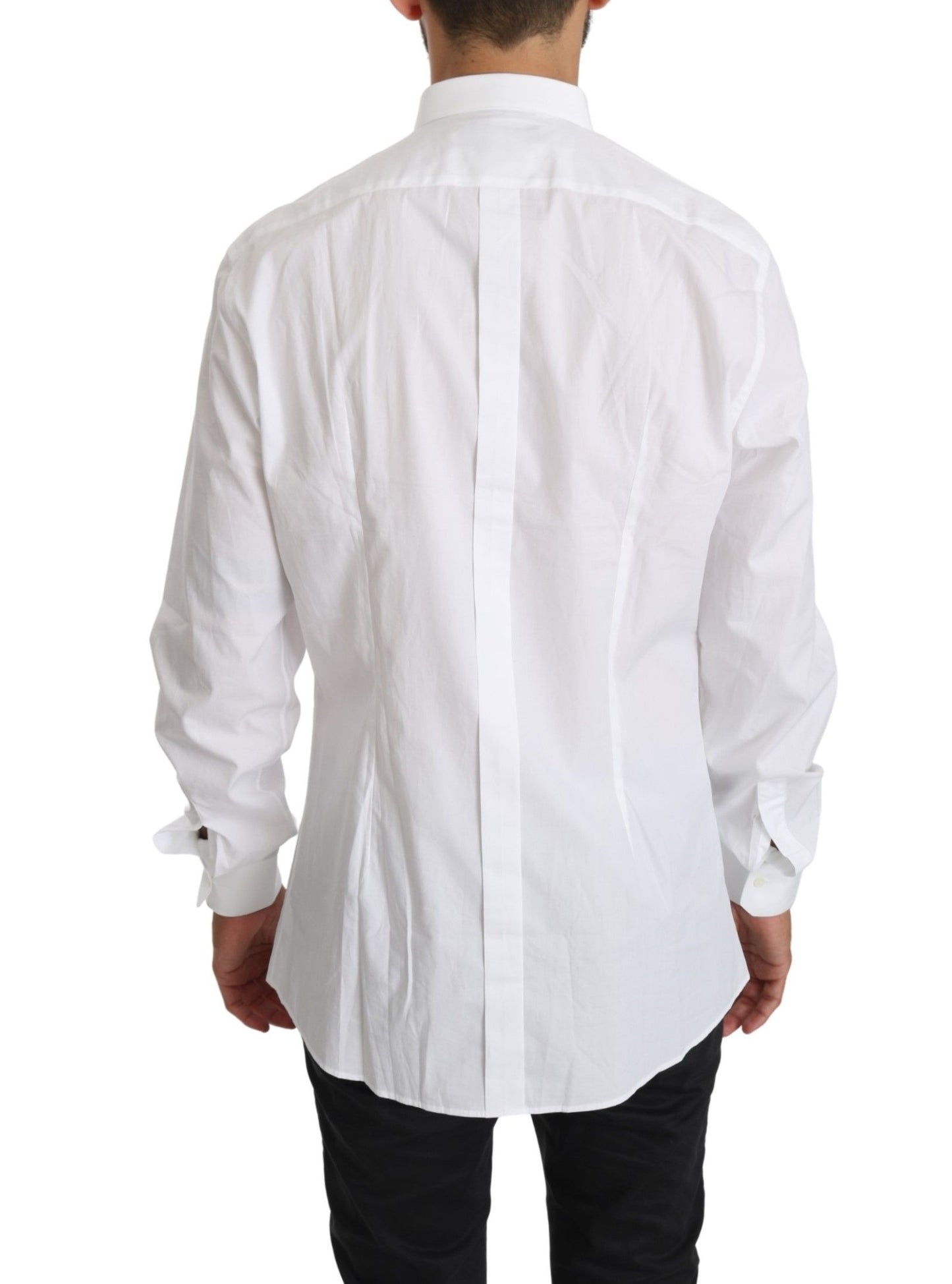 Dolce & Gabbana white shirt made in Italy with regular fit and 100% cotton material