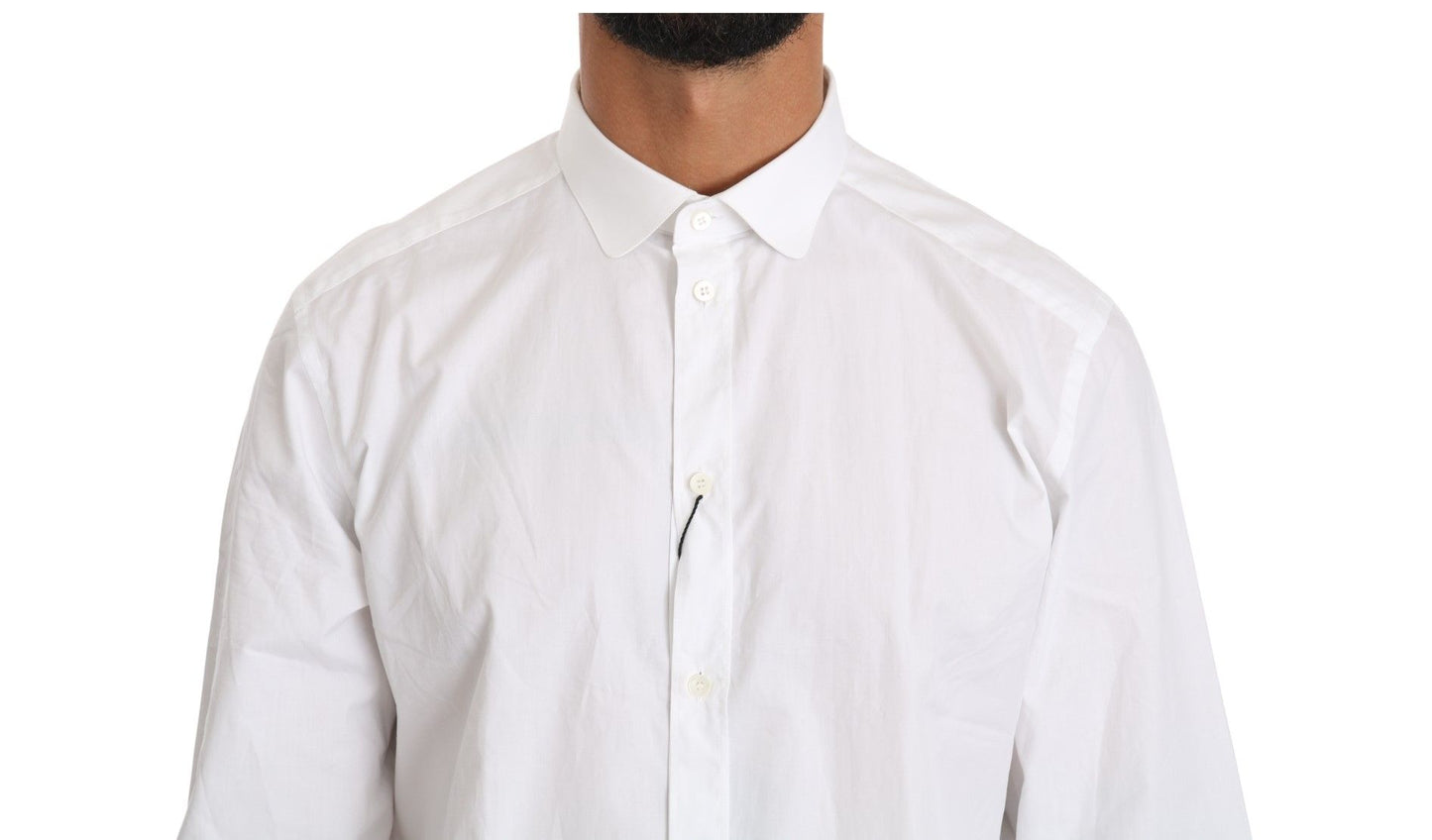 Dolce & Gabbana white shirt with gold model cut for a comfortable and stylish look