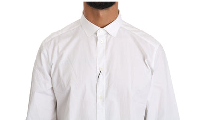 Dolce & Gabbana white shirt with gold model cut for a comfortable and stylish look