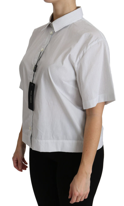 Elegant and sophisticated polo top in pristine white hue