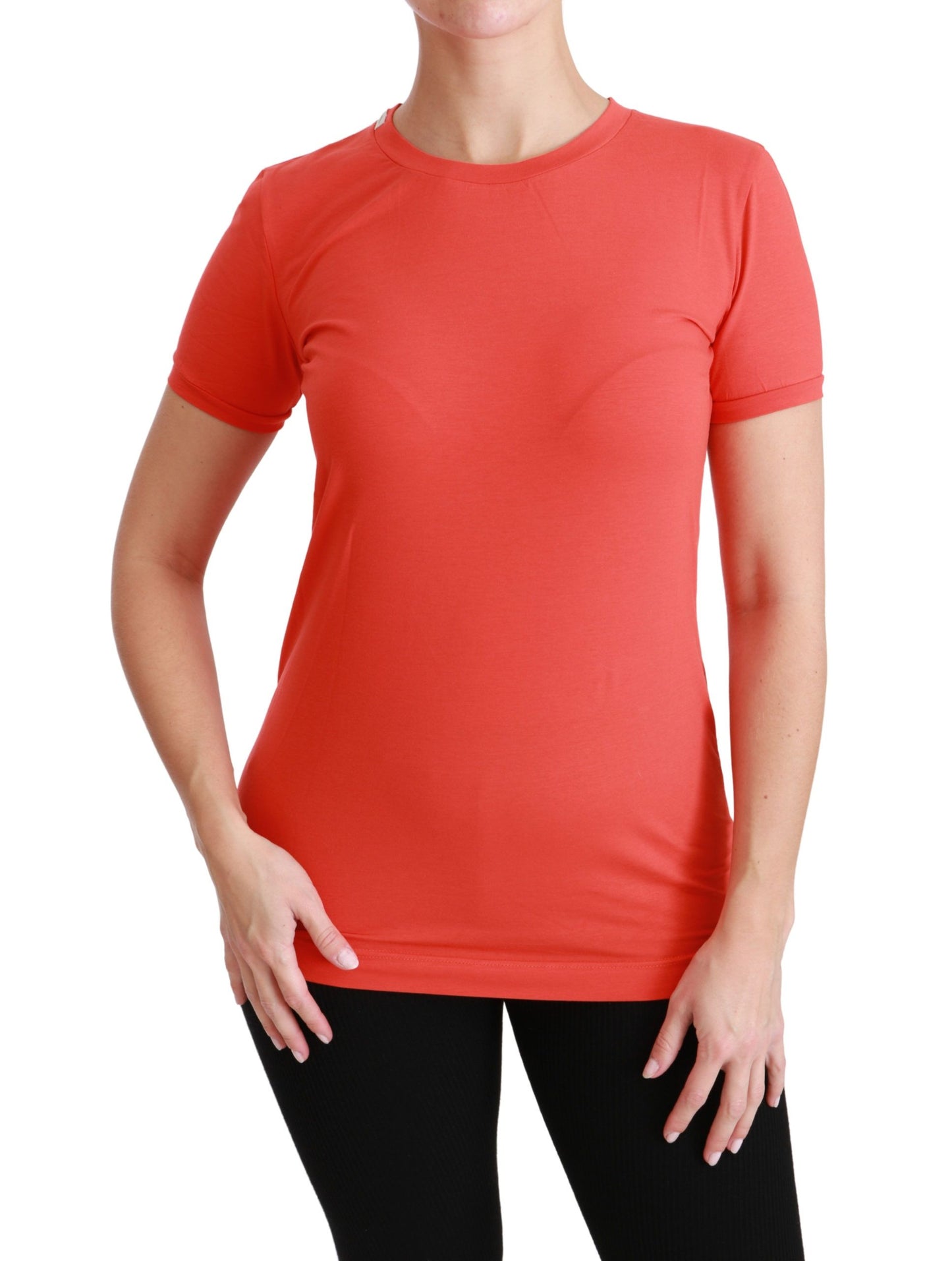 High-quality, versatile Red Crewneck Short Sleeve T-shirt from Dolce & Gabbana