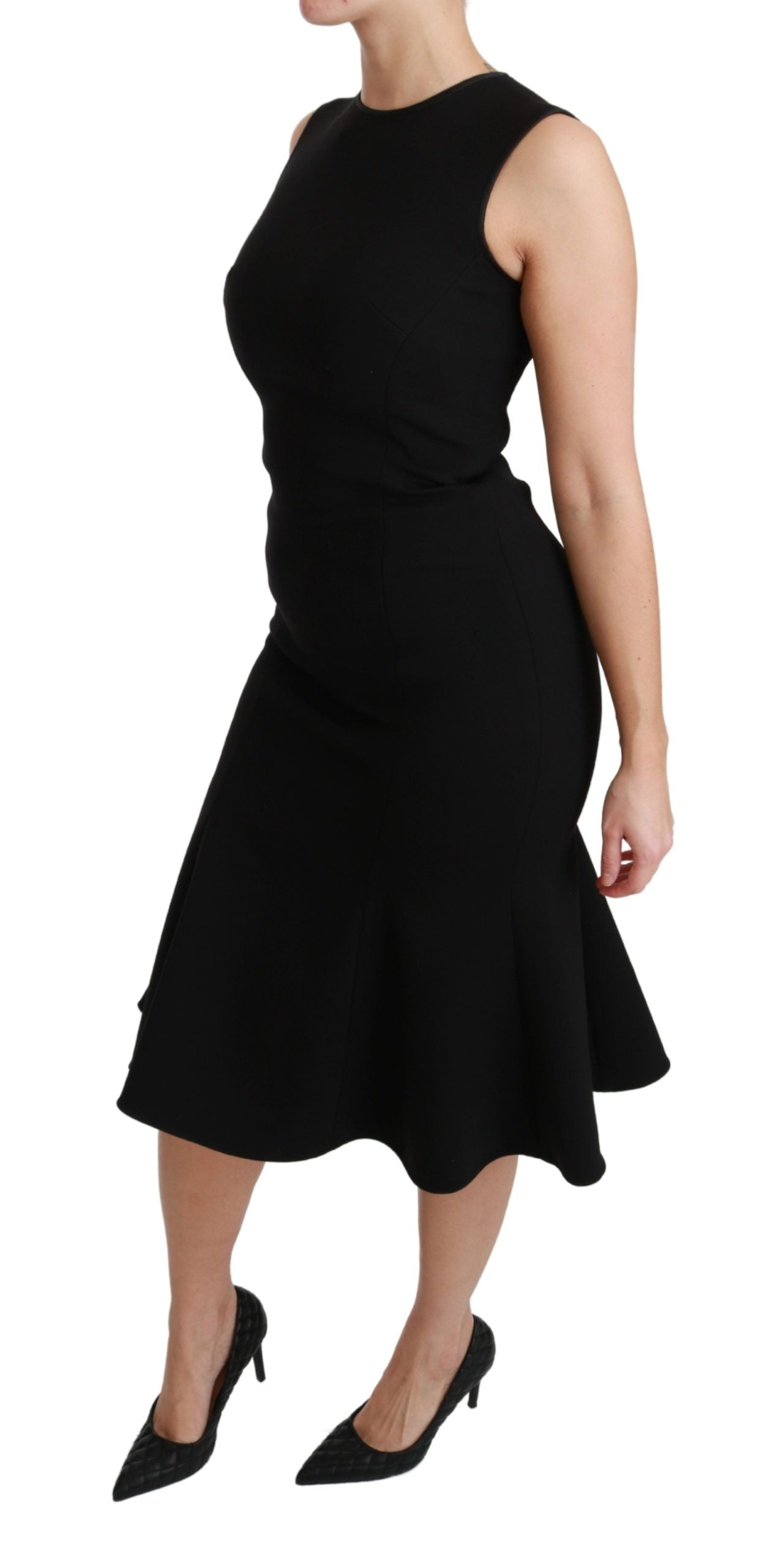 High craftsmanship Italian wool blend dress