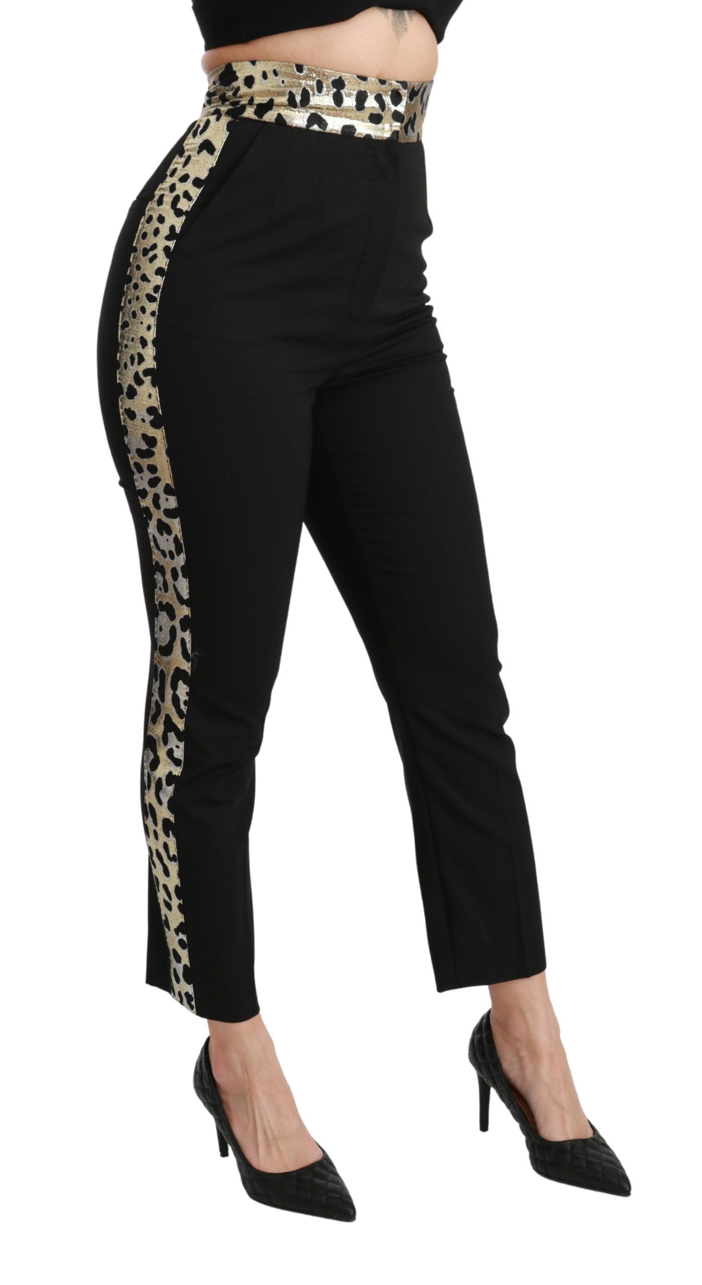 High Waist Pants by Dolce & Gabbana featuring exceptional Italian craftsmanship